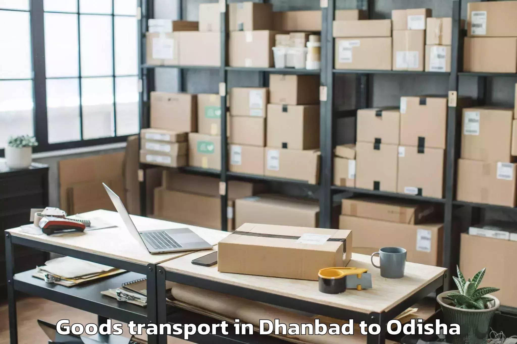 Trusted Dhanbad to Gop Goods Transport